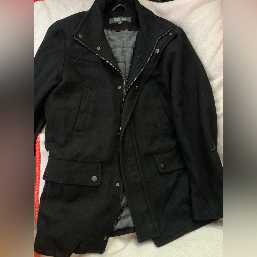 Kenneth Cole Reaction, Black zipper pea coat